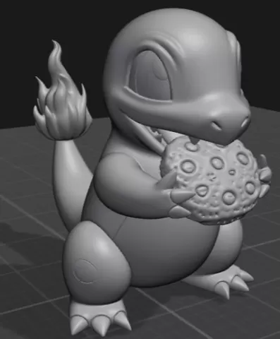 Charmander Eating