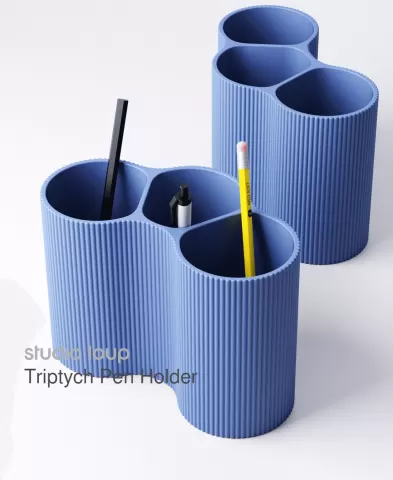 Triptych Pen Holder