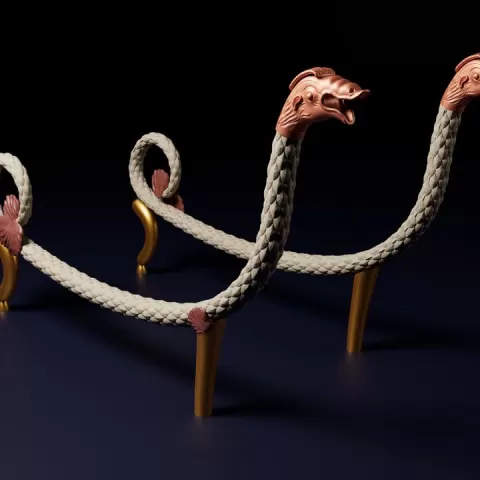 Chair-Animal Shaped Chair Legs-3dprints and CNC-wood by hadi halimi