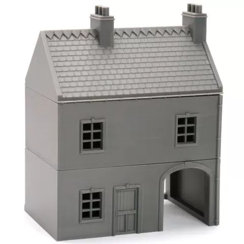 Sainte Mere Eglise French Row House Cottage DS T1 Wargaming Terrain by Patrick Miniatures