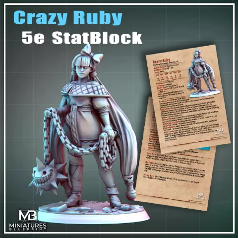 PDF - Crazy Ruby by Miniatures Blueprint