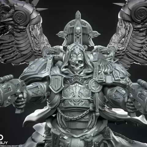 Cowled Angel by 3DArtGuy