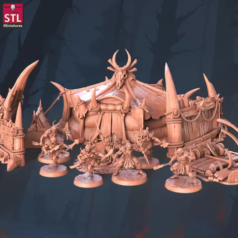 Orc Camp Set by STL Miniatures