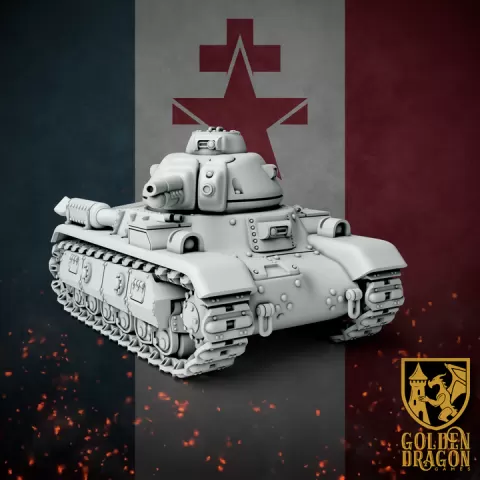 New French Republic - R35 Marat Light Tank by Golden Dragon Games