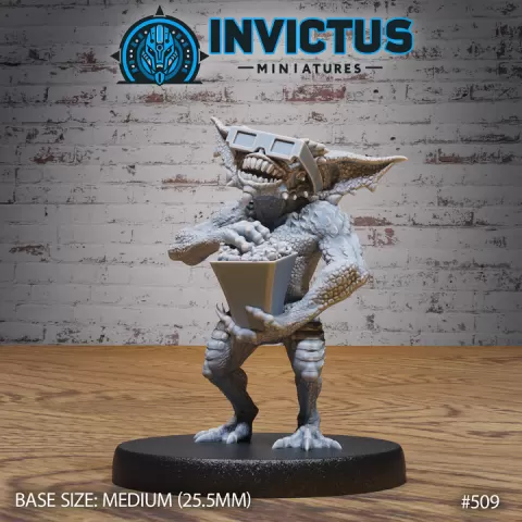 Nibbler Goblin Movie / Horror Night Encounter / Evil Creature / Demonic Monster / Devil Beast / Green Skin Leader by Epic-Miniatures