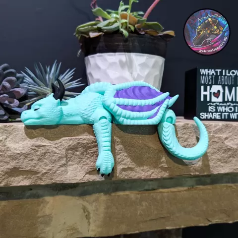 sleepy shelf dragon