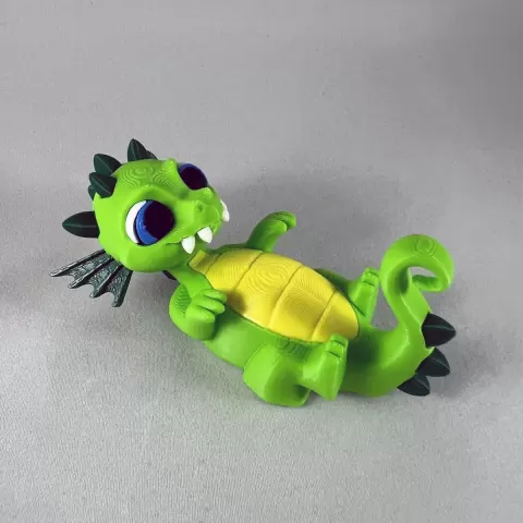 Baby Dragon Desk Pet STL - Cute Fantasy Figurine - No AMS Needed - Commercial Use License