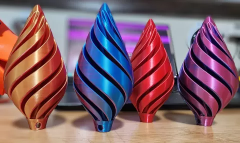 Spiral Ornament by PRNTR3D - Super Easy Print - Vase Mode