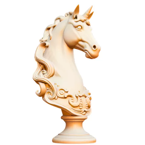 Classical Unicorn Head Bust