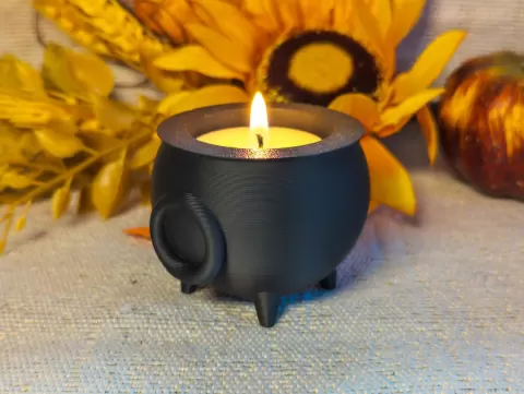 Cauldron Tea light Holder