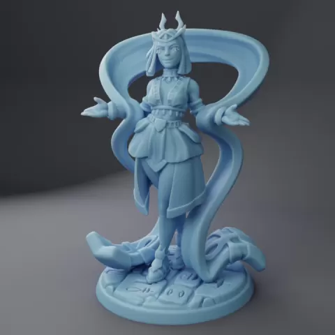 Sehkti, Goddess of the Dunes ( Female Human Sorcerer / Egyptian Mage / Warlock / NPC ) by Twin Goddess Miniatures