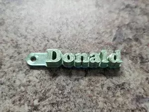 Donald Keychain - Trash Can Guy