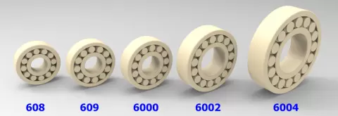 BEARINGS - Print in place - with real rolling elements