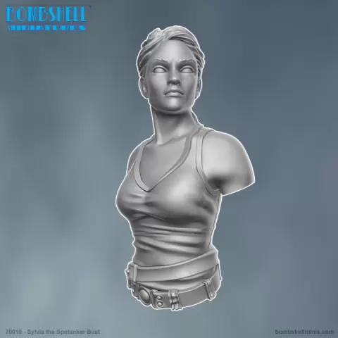 Sylvia the Spelunker Bust by Bombshell Miniatures