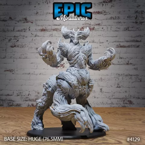 Gaia Protector / Guardian of Forest Goddess / Legendary Warrior / Nature Guard Spirit / Ancient Plant Nymph / Treant Beast / Woodland Encounter by Epic-Miniatures