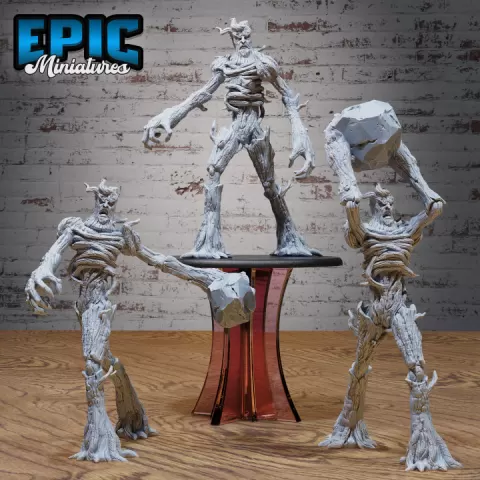 Bone Dry Treant Set / Twig Creature / Branch Beast / Woodland Guardian / Forest Spirit / Sentient Tree / Nature Guard / Swamp Army by Epic-Miniatures