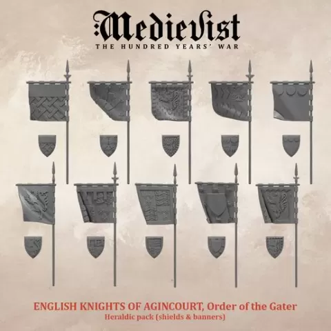 English knights of Agincourt, Order of the Garter / Heraldic pack