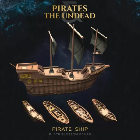 UT02D01 Pirate Ship :: UMC 02 Pirates vs the Undead :: Black Blossom Games by Black Blossom Games