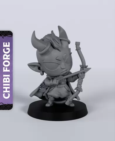 Male Tiefling Ranger - With Free Dragon - 5e DnD Inspired for RPG and Wargamers