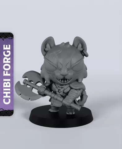 Male Catfolk Barbarian - With Free Dragon - 5e DnD Inspired for RPG and Wargamers