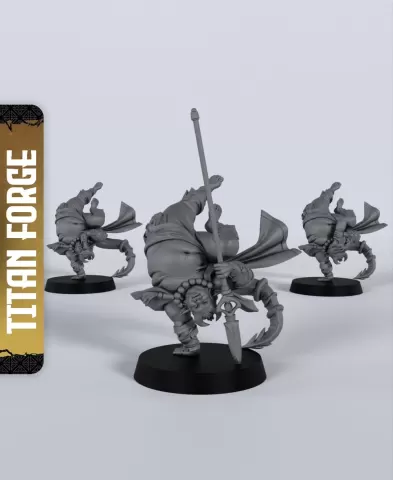 Tiefling Male Monk - With Free Dragon - 5e DnD Inspired for RPG and Wargamers