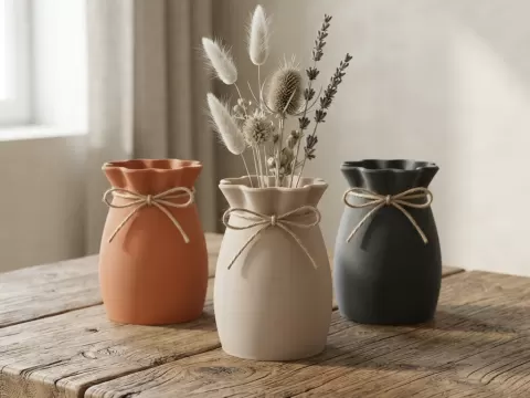 Drawstring Bloom Vase