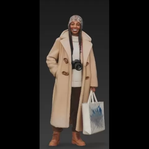 Fur Coat #14 STL DoubleG