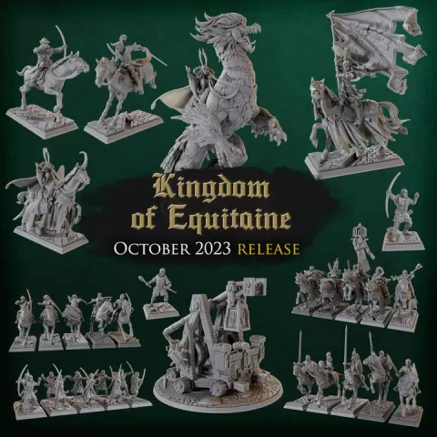 Titan Forge Miniatures - 2023 - October - Kingdom of Equitaine vol2 by Titan Forge Miniatures
