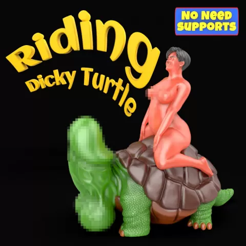 Riding Dicky Turtle by iradj3d