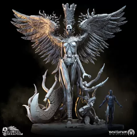 Zarael, the Faceless Queen | Echoes of the Seraphim | Eldritch Horrors by Bestiarum Miniatures