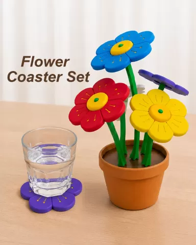 Flower Coaster Set