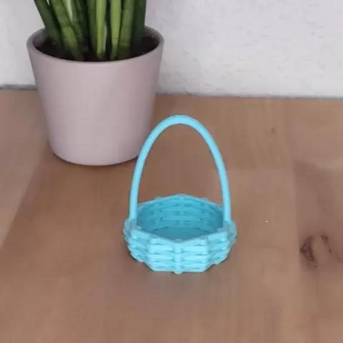 🧺 Minimal Easter Basket – Decorative Mini Basket