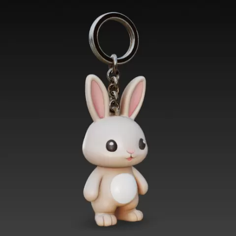 bunny keychain
