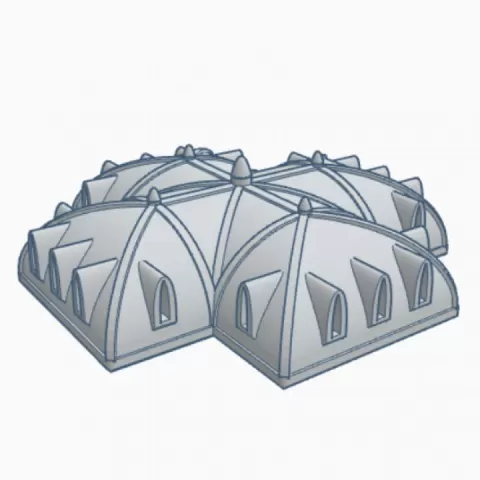 Gothic Large Domed Rooftop 1 by Wargame Forge