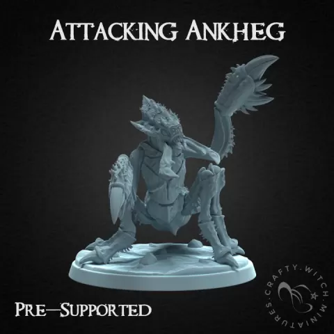 Attacking Ankheg by Crafty Witch Miniatures
