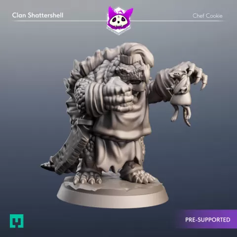 Clan Shattershell | Chef Cookie by Blackcrest Miniatures