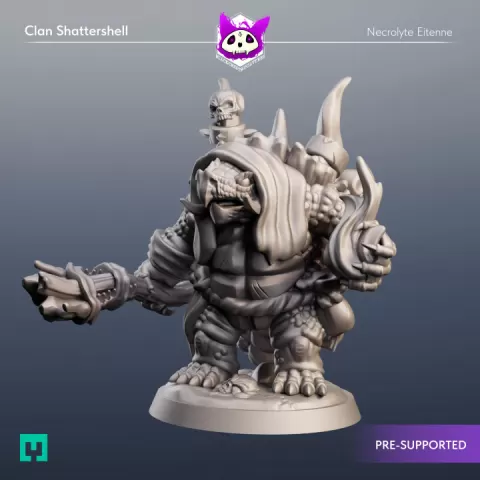 Clan Shattershell | Necrolyte Eitenne by Blackcrest Miniatures