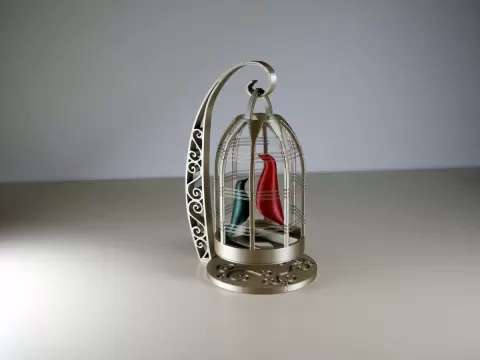 Caged Birds String Ornament 2