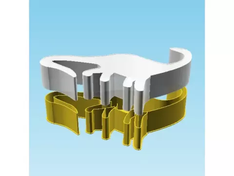 Dinosaur Icon 0035, nestable box (v2)