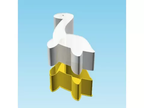 Dinosaur Icon 004A, nestable box (v2)