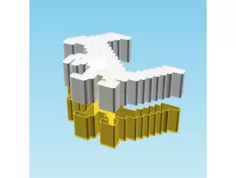 Dinosaur Icon 003C, nestable box (v2)