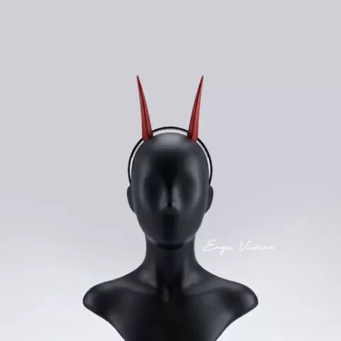 Inspirated by Oni Demon Okuma Diadem - Japanese Folklore 1:1 Life-Size (Hollow & Solid)