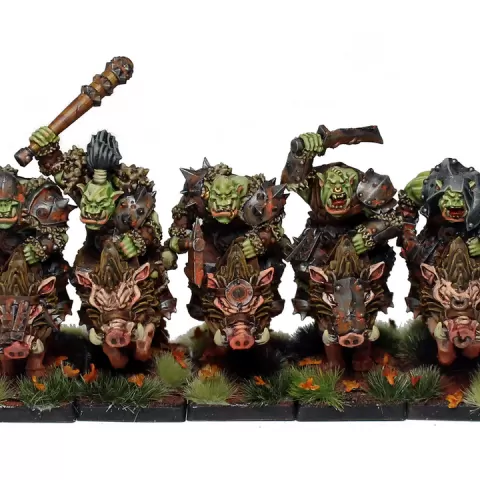 Orcs on Boars by MOMminiatures