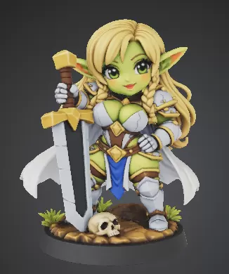 goblin guerrera paladin (chiby)