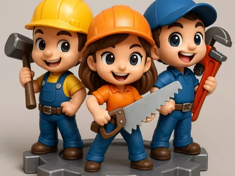 Chibi Workers Figurine - MakeItCute