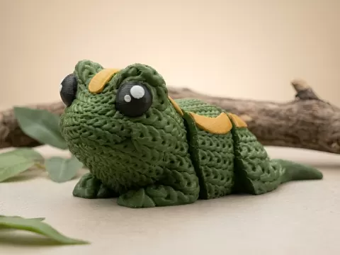 Flexi knitted Frog - Anukalpgenesis3d