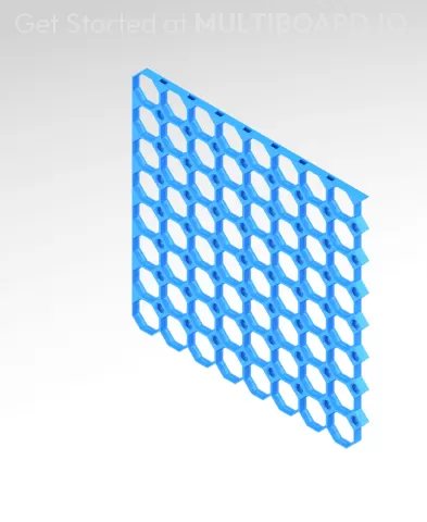 8x8 MU - Top Left Grid Interfitted - MultiBoard Octagon Plate