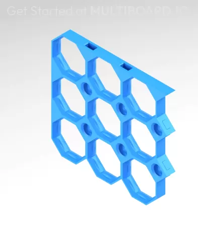 3x3 MU - Top Left Grid Interfitted - MultiBoard Octagon Plate