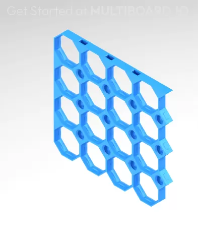 4x4 MU - Top Left Grid Interfitted - MultiBoard Octagon Plate