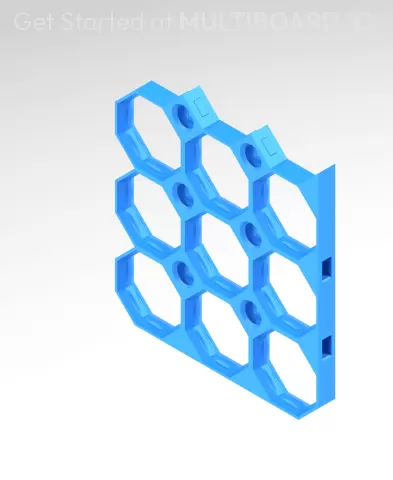 3x3 MU - Bottom Right Grid Interfitted - MultiBoard Octagon Plate